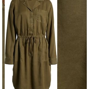 Utility Long Sleeve Shirtdress